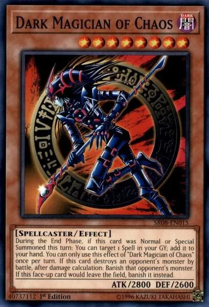 Dark Magician of Chaos SR08-EN015 Yu-Gi-Oh card from Structure Deck: Order of the Spellcasters