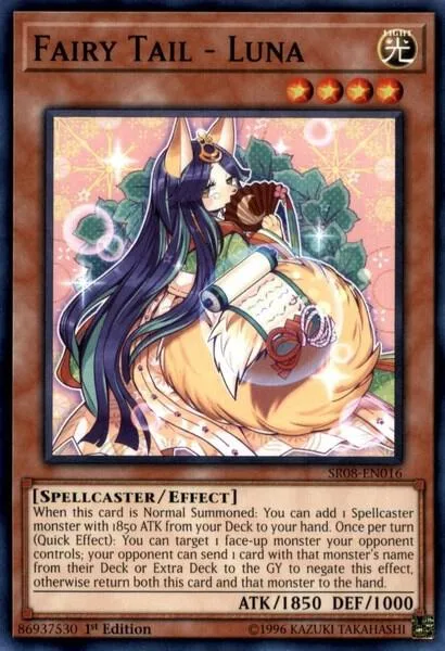 Fairy Tail - Luna SR08-EN016 Yu-Gi-Oh card from Structure Deck: Order of the Spellcasters