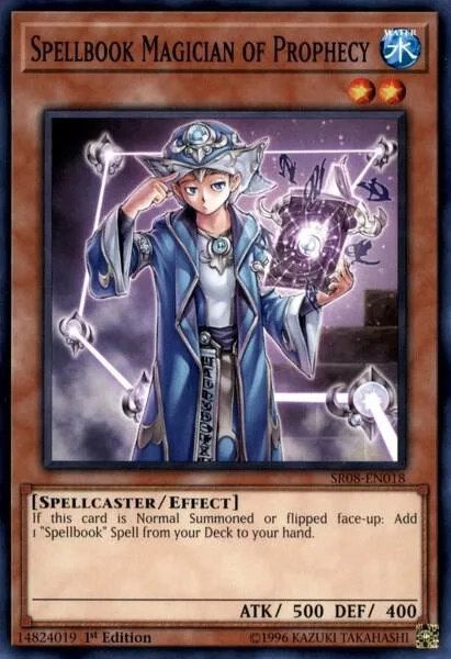 Spellbook Magician of Prophecy SR08-EN018 Yu-Gi-Oh card from Structure Deck: Order of the Spellcasters