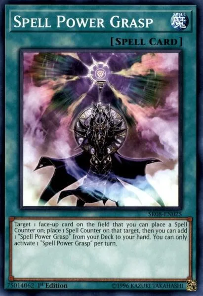 Spell Power Grasp SR08-EN025 Yu-Gi-Oh card from Structure Deck: Order of the Spellcasters