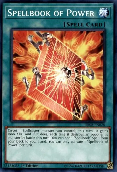 Spellbook of Power SR08-EN028 Yu-Gi-Oh card from Structure Deck: Order of the Spellcasters