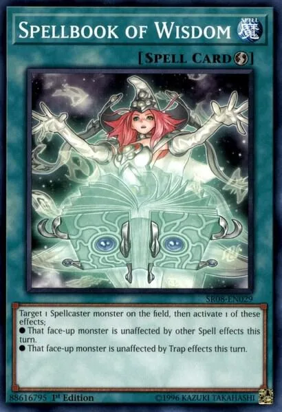 Spellbook of Wisdom SR08-EN029 Yu-Gi-Oh card from Structure Deck: Order of the Spellcasters