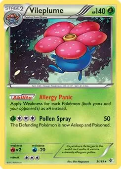 Vileplume - 3/149 BW Boundaries Crossed #003/149 Pokémon card from Deck Exclusives