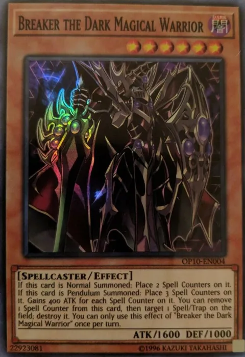 Breaker the Dark Magical Warrior OP10-EN004 Yu-Gi-Oh card from OTS Tournament Pack 10
