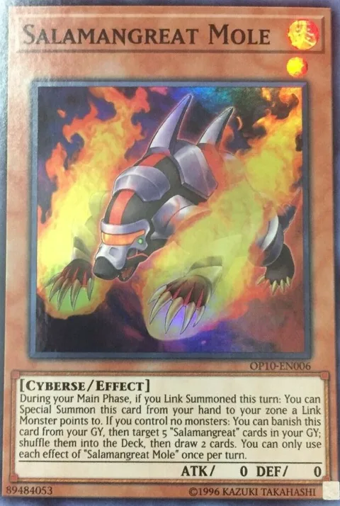 Salamangreat Mole OP10-EN006 Yu-Gi-Oh card from OTS Tournament Pack 10