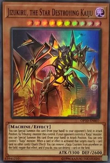 Jizukiru, the Star Destroying Kaiju OP10-EN007 Yu-Gi-Oh card from OTS Tournament Pack 10