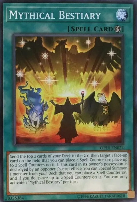 Mythical Bestiary OP10-EN024 Yu-Gi-Oh card from OTS Tournament Pack 10