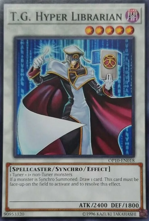 T.G. Hyper Librarian OP10-EN018 Yu-Gi-Oh card from OTS Tournament Pack 10