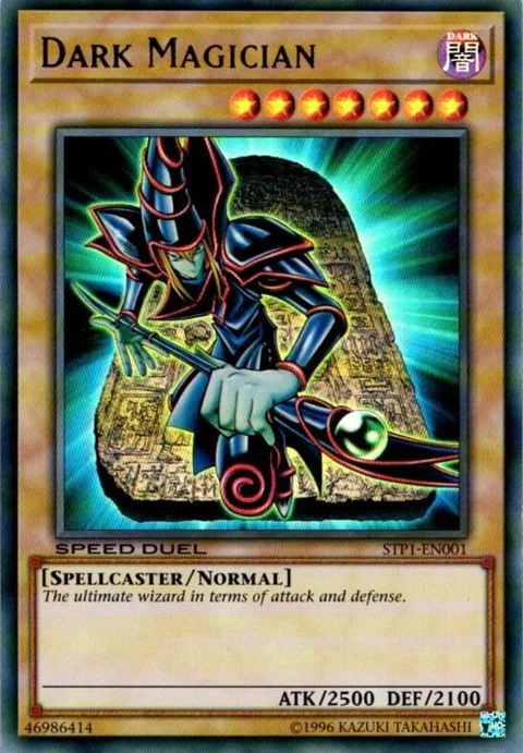 Dark Magician STP1-EN001 Yu-Gi-Oh card from Speed Duel: Tournament Pack 1