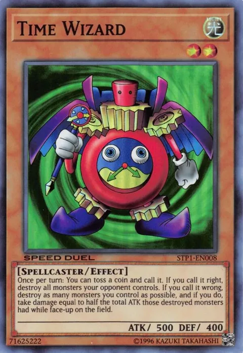 Time Wizard STP1-EN008 Yu-Gi-Oh card from Speed Duel: Tournament Pack 1