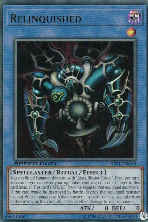 Relinquished STP1-EN010 Yu-Gi-Oh card from Speed Duel: Tournament Pack 1