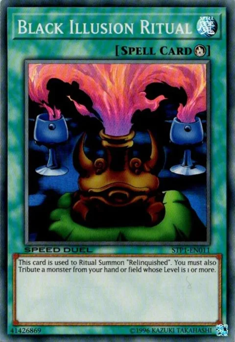 Black Illusion Ritual STP1-EN011 Yu-Gi-Oh card from Speed Duel: Tournament Pack 1