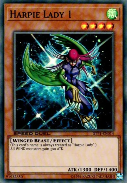 Harpie Lady 1 STP1-EN014 Yu-Gi-Oh card from Speed Duel: Tournament Pack 1