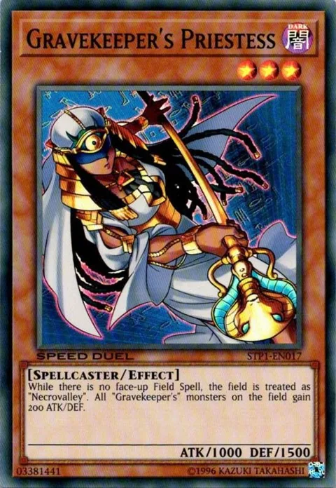 Gravekeeper's Priestess STP1-EN017 Yu-Gi-Oh card from Speed Duel: Tournament Pack 1