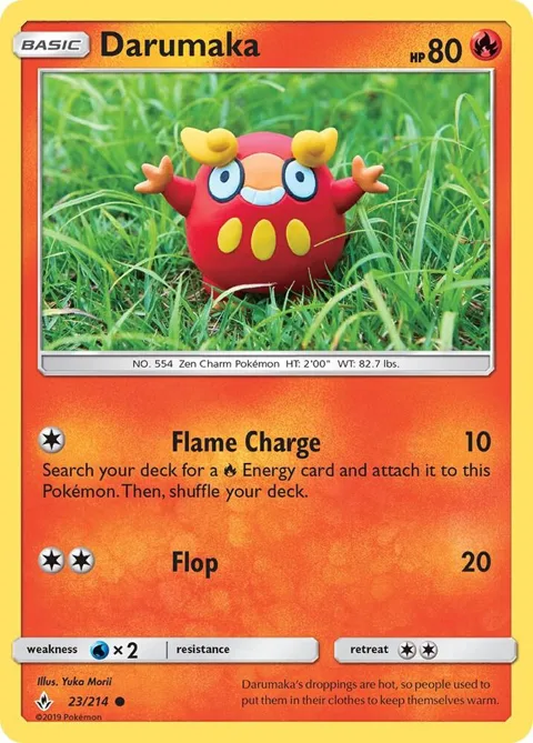 Darumaka #23/214 Pokémon card from SM - Unbroken Bonds