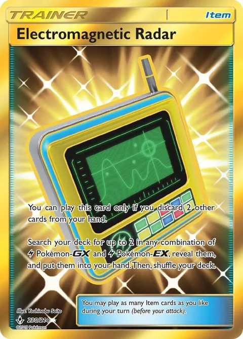 Electromagnetic Radar Secret Rare #230/214 Holofoil Pokémon card from SM - Unbroken Bonds