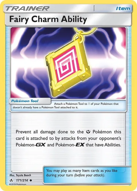 Fairy Charm Ability #171/214 Reverse Holofoil Pokémon card from SM - Unbroken Bonds