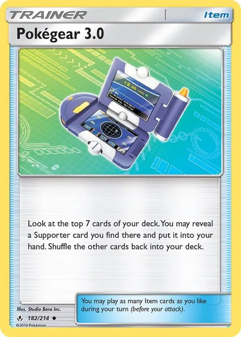 Pokegear 3.0 #182/214 Pokémon card from SM - Unbroken Bonds