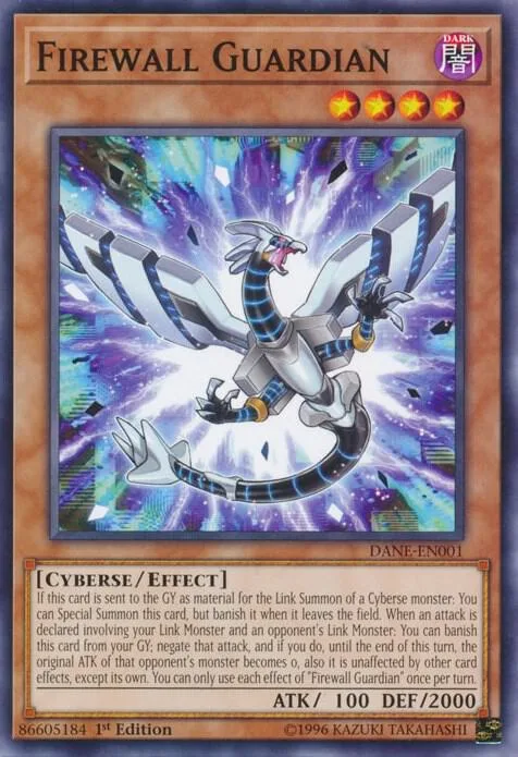 Firewall Guardian DANE-EN001 Unlimited Yu-Gi-Oh card from Dark Neostorm