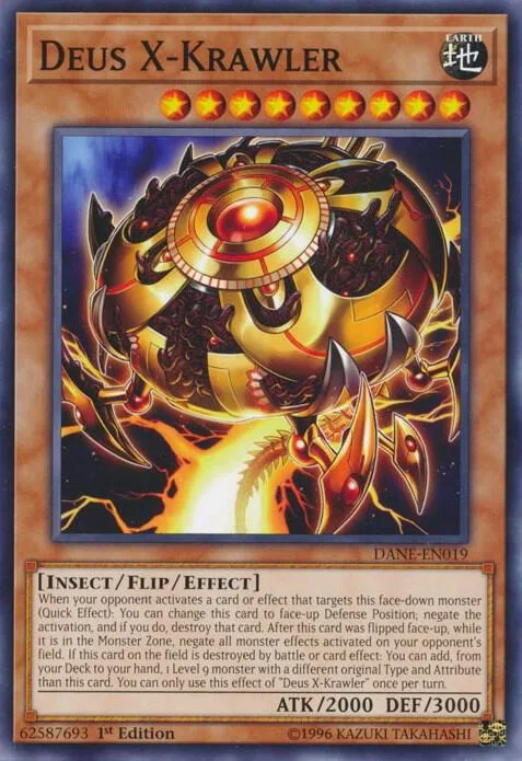 Deus X-Krawler DANE-EN019 1st Edition Yu-Gi-Oh card from Dark Neostorm