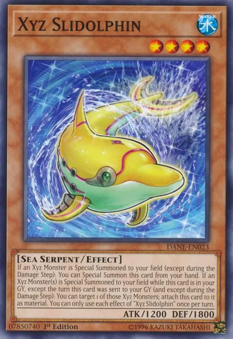 Xyz Slidolphin DANE-EN023 Unlimited Yu-Gi-Oh card from Dark Neostorm