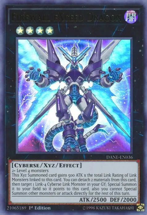 Firewall eXceed Dragon DANE-EN036 Unlimited Yu-Gi-Oh card from Dark Neostorm