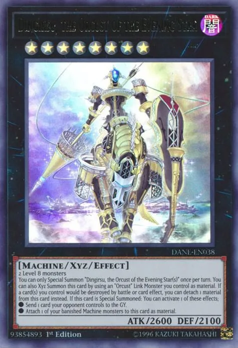 Dingirsu, the Orcust of the Evening Star DANE-EN038 1st Edition Yu-Gi-Oh card from Dark Neostorm