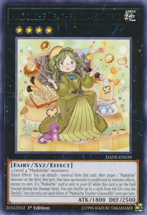 Madolche Teacher Glassouffle DANE-EN039 Unlimited Yu-Gi-Oh card from Dark Neostorm