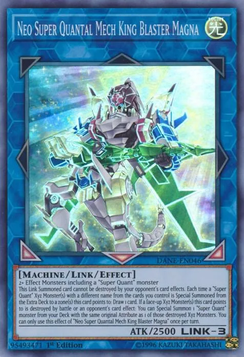 Neo Super Quantal Mech King Blaster Magna DANE-EN046 1st Edition Yu-Gi-Oh card from Dark Neostorm