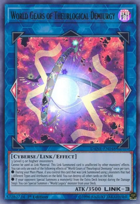 World Gears of Theurlogical Demiurgy DANE-EN048 Unlimited Yu-Gi-Oh card from Dark Neostorm