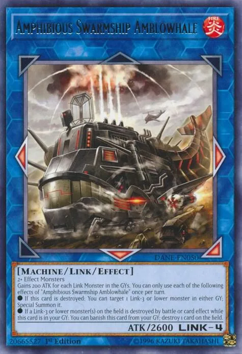 Amphibious Swarmship Amblowhale DANE-EN050 1st Edition Yu-Gi-Oh card from Dark Neostorm