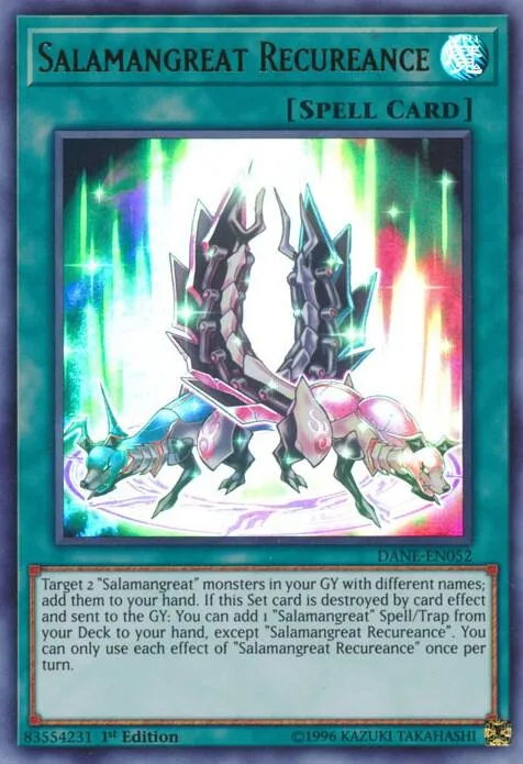 Salamangreat Recureance DANE-EN052 1st Edition Yu-Gi-Oh card from Dark Neostorm