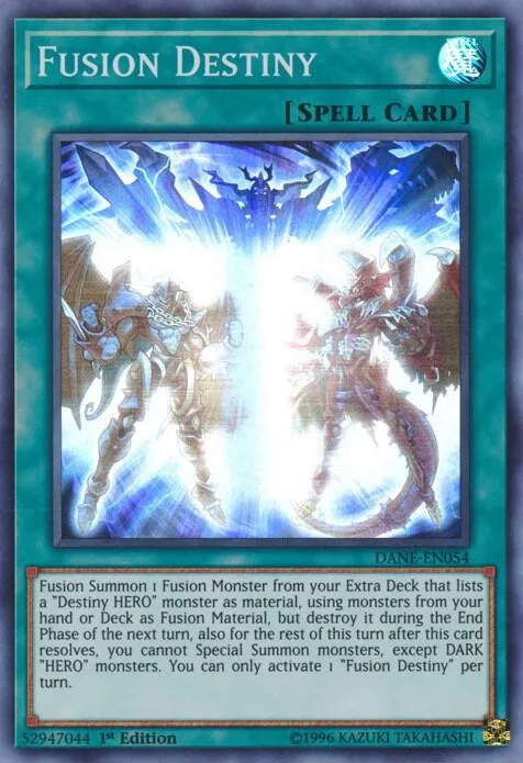 Fusion Destiny DANE-EN054 1st Edition Yu-Gi-Oh card from Dark Neostorm