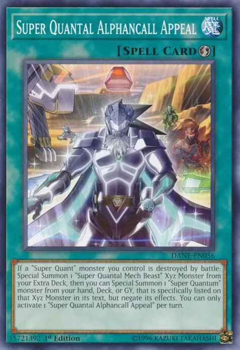 Super Quantal Alphancall Appeal DANE-EN056 Unlimited Yu-Gi-Oh card from Dark Neostorm