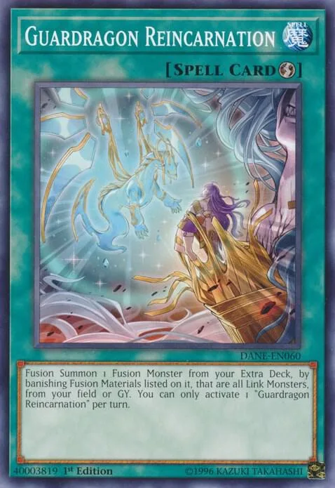 Guardragon Reincarnation DANE-EN060 1st Edition Yu-Gi-Oh card from Dark Neostorm