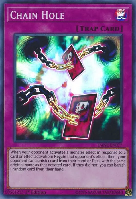 Chain Hole DANE-EN077 Unlimited Yu-Gi-Oh card from Dark Neostorm