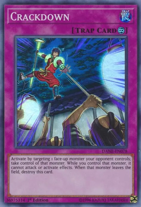 Crackdown DANE-EN078 1st Edition Yu-Gi-Oh card from Dark Neostorm