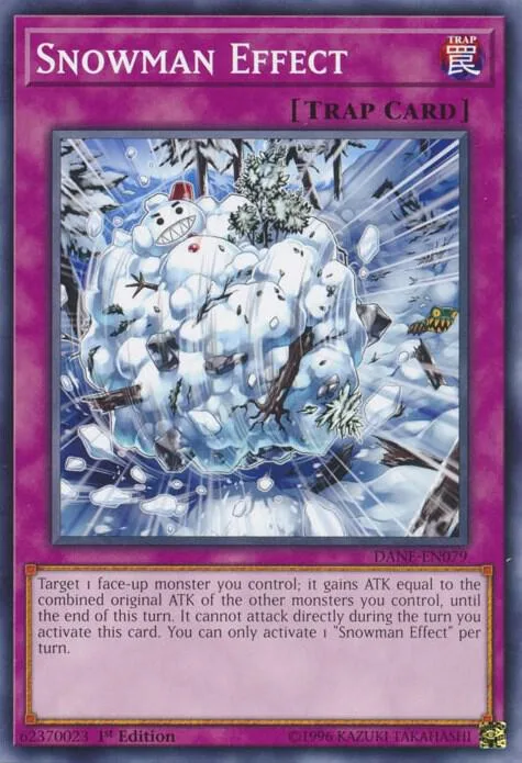 Snowman Effect DANE-EN079 1st Edition Yu-Gi-Oh card from Dark Neostorm