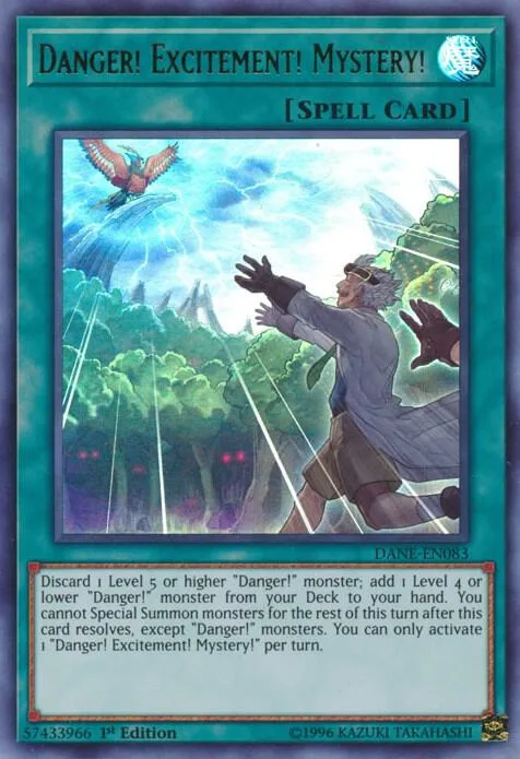 Danger! Excitement! Mystery! DANE-EN083 1st Edition Yu-Gi-Oh card from Dark Neostorm