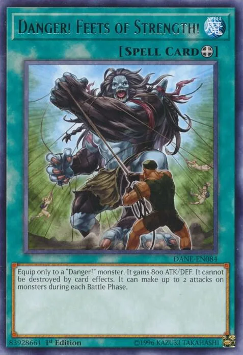 Danger! Feets of Strength! DANE-EN084 1st Edition Yu-Gi-Oh card from Dark Neostorm