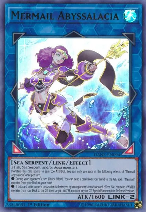 Mermail Abyssalacia DANE-EN094 Unlimited Yu-Gi-Oh card from Dark Neostorm