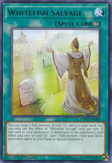 Whitefish Salvage DANE-EN098 1st Edition Yu-Gi-Oh card from Dark Neostorm