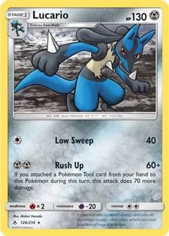 Lucario - 126/214 SM Unbroken Bonds #126/214 Pokémon card from Deck Exclusives