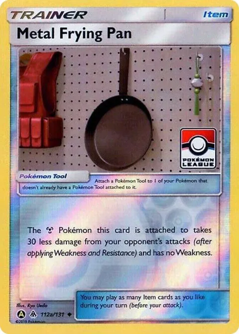 Metal Frying Pan - 112a/131 Pokemon League #112a/131 Reverse Holofoil Pokémon card from League & Championship Cards
