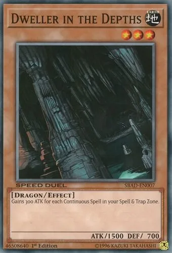 Dweller in the Depths SBAD-EN007 Yu-Gi-Oh card from Speed Duel: Attack from the Deep