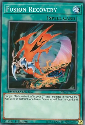 Fusion Recovery SBAD-EN010 Yu-Gi-Oh card from Speed Duel: Attack from the Deep