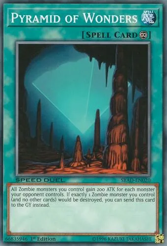 Pyramid of Wonders SBAD-EN020 Yu-Gi-Oh card from Speed Duel: Attack from the Deep