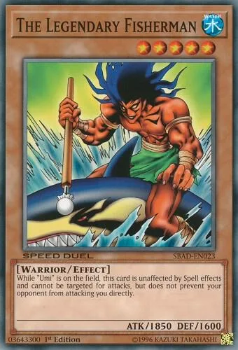 The Legendary Fisherman SBAD-EN023 Yu-Gi-Oh card from Speed Duel: Attack from the Deep