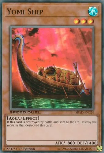 Yomi Ship SBAD-EN024 Yu-Gi-Oh card from Speed Duel: Attack from the Deep