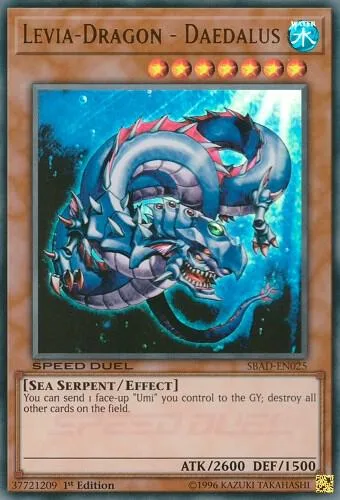 Levia-Dragon - Daedalus SBAD-EN025 Yu-Gi-Oh card from Speed Duel: Attack from the Deep